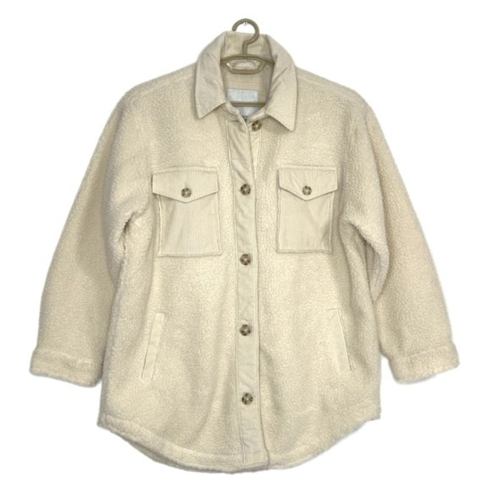 American Eagle Sherpa Jacket Button Up XL